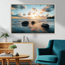 Rocky Ocean Sunset Wall Art Print – Seaside Canvas Dramatic by MyGreatCanvas | Canvas Wall Art Prints | Photo Prints & Wall Decor