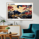 Yayoi Kusama Inspired Japanese Art Canvas Print – Framed by MyGreatCanvas | Canvas Wall Art Prints | Photo Prints & Wall Decor