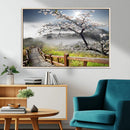 Sakura Cherry Blossom Pathway Canvas Wall Art – Tranquil