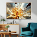 Golden Abstract Flower Canvas Wall Art, Modern Botanical by MyGreatCanvas | Canvas Wall Art Prints | Photo Prints & Wall Decor