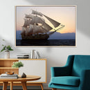 Majestic Sailing Ship Wall Art Canvas Print, Sunset Ocean by MyGreatCanvas | Canvas Wall Art Prints | Photo Prints & Wall Decor