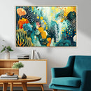 Luminous Abstract Ocean Garden Wall Art Canvas Print, by MyGreatCanvas | Canvas Wall Art Prints | Photo Prints & Wall Decor