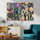 Colorful Desert Bloom Wall Art Canvas Print, Vibrant Cacti by MyGreatCanvas | Canvas Wall Art Prints | Photo Prints & Wall Decor