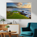 Coastal Golf Course Wall Art Canvas Print – Sunset with by MyGreatCanvas | Canvas Wall Art Prints | Photo Prints & Wall Decor