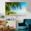 Peaceful Tropical Beach Wall Art Canvas Print – Palm Trees by MyGreatCanvas | Canvas Wall Art Prints | Photo Prints & Wall Decor