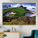 Ocean Cliff Golf Course Wall Art Canvas Print – Waves by MyGreatCanvas | Canvas Wall Art Prints | Photo Prints & Wall Decor