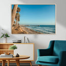 Scenic Beach Wall Art Canvas Print – Tall Palm Trees, Sandy by MyGreatCanvas | Canvas Wall Art Prints | Photo Prints & Wall Decor
