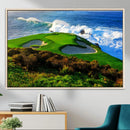 Coastal Golf Course Wall Art Canvas Print – Vibrant Green by MyGreatCanvas | Canvas Wall Art Prints | Photo Prints & Wall Decor