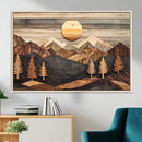 Wood Mountain Wall Art Canvas Print – Layered Forest and by MyGreatCanvas | Canvas Wall Art Prints | Photo Prints & Wall Decor