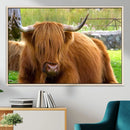Highland Cow Wall Art, Rustic Farm Animal Canvas Print, Long by MyGreatCanvas | Canvas Wall Art Prints | Photo Prints & Wall Decor