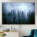 Foggy Pines Misty Forest Wall Art Print by MyGreatCanvas | Canvas Wall Art Prints | Photo Prints & Wall Decor