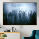Foggy Evergreen Pines Wall Art Canvas Print, Mist Forest and by MyGreatCanvas | Canvas Wall Art Prints | Photo Prints & Wall Decor