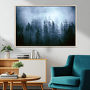 Foggy Evergreen Pines Wall Art – Mist Forest Blue Haze Moody by MyGreatCanvas | Canvas Wall Art Prints | Photo Prints & Wall Decor