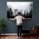 Foggy Forest Wall Art Canvas Print – Mountain Woodland by MyGreatCanvas | Canvas Wall Art Prints | Photo Prints & Wall Decor
