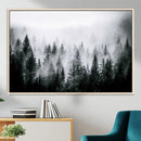 Elk Wall Art Canvas Print – Framed Snowy Forest Scene Art by MyGreatCanvas | Canvas Wall Art Prints | Photo Prints & Wall Decor