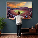 Dooley Stadium Wall Art, Sports Arena Canvas Print, Dooley