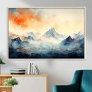 Warm Clouds Abstract Mountain Wall Art, Modern Landscape by MyGreatCanvas | Canvas Wall Art Prints | Photo Prints & Wall Decor