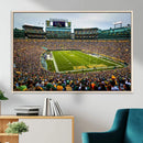 Green Bay Packers Lambeau Field Stadium Wall Art Canvas by MyGreatCanvas | Canvas Wall Art Prints | Photo Prints & Wall Decor