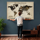 Custom Push Pin World Map Wall Art Canvas Print – by MyGreatCanvas | Canvas Wall Art Prints | Photo Prints & Wall Decor