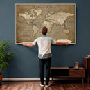Custom Push Pin Map Canvas Print – Personalized Travel by MyGreatCanvas | Canvas Wall Art Prints | Photo Prints & Wall Decor