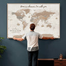 Personalized World Map Wall Art Canvas Print – Customizable by MyGreatCanvas | Canvas Wall Art Prints | Photo Prints & Wall Decor