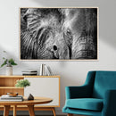 Wild Old Elephant Wall Art Canvas Print
