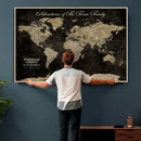 Personalized Push Pin World Map Canvas – Custom Framed by MyGreatCanvas | Canvas Wall Art Prints | Photo Prints & Wall Decor