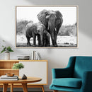 Elephant Family Africa Wall Art Canvas Print by MyGreatCanvas | Canvas Wall Art Prints | Photo Prints & Wall Decor
