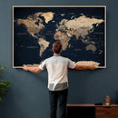 World Map Canvas Print – Detailed Map of the World Wall Art by MyGreatCanvas | Canvas Wall Art Prints | Photo Prints & Wall Decor