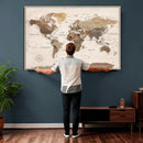 World Map Canvas Print – Framed Detailed Map of the World by MyGreatCanvas | Canvas Wall Art Prints | Photo Prints & Wall Decor
