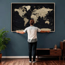 World Map Wall Art Print – Detailed Map of the World Wall by MyGreatCanvas | Canvas Wall Art Prints | Photo Prints & Wall Decor