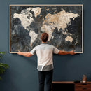 World Map Canvas Print – Detailed Map of the World Wall Art by MyGreatCanvas | Canvas Wall Art Prints | Photo Prints & Wall Decor