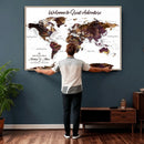 Custom Push Pin World Map Wall Art Canvas Print – by MyGreatCanvas | Canvas Wall Art Prints | Photo Prints & Wall Decor