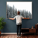 Misty Mountain Forest Canvas Print, Foggy Pine Trees Nature by MyGreatCanvas | Canvas Wall Art Prints | Photo Prints & Wall Decor