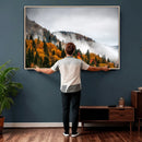 Autumn Forest Wall Art Canvas Print, Foggy Mountain by MyGreatCanvas | Canvas Wall Art Prints | Photo Prints & Wall Decor