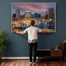 Baltimore Skyline Wall Art Canvas Print, Baltimore Downtown by MyGreatCanvas | Canvas Wall Art Prints | Photo Prints & Wall Decor