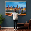 Baltimore Skyline Wall Art Canvas Print, Baltimore Downtown by MyGreatCanvas | Canvas Wall Art Prints | Photo Prints & Wall Decor
