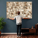 Farmhouse Animals Print - Abstract Farm Animal Drawing by MyGreatCanvas | Canvas Wall Art Prints | Photo Prints & Wall Decor