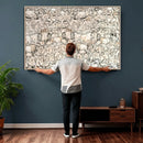 Abstract Bison Wall Art Canvas Print - Abstract Longhorn by MyGreatCanvas | Canvas Wall Art Prints | Photo Prints & Wall Decor