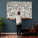 Abstract Texas Cow Wall Art Canvas Print - Farm Longhorn by MyGreatCanvas | Canvas Wall Art Prints | Photo Prints & Wall Decor