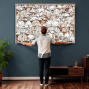 Abstract Longhorn Herd Wall Art Canvas Print - Abstract by MyGreatCanvas | Canvas Wall Art Prints | Photo Prints & Wall Decor