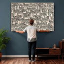 Abstract Zebra Wall Art Canvas Print for Farmhouse Decor by MyGreatCanvas | Canvas Wall Art Prints | Photo Prints & Wall Decor