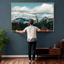 Mountain Forest Wall Art Canvas Print, Alpine Pine Tree by MyGreatCanvas | Canvas Wall Art Prints | Photo Prints & Wall Decor