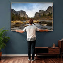 Yosemite Valley Mountain Landscape Wall Art Canvas Print, by MyGreatCanvas | Canvas Wall Art Prints | Photo Prints & Wall Decor