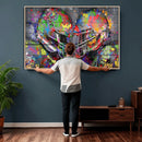 Graffiti Football Helmets Wall Art Canvas Print, Urban by MyGreatCanvas | Canvas Wall Art Prints | Photo Prints & Wall Decor