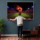 Auburn Stadium Wall Art Canvas Print, College Football Night by MyGreatCanvas | Canvas Wall Art Prints | Photo Prints & Wall Decor