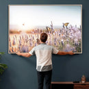 Lavender Field Wall Art Canvas Print, Butterfly Floral by MyGreatCanvas | Canvas Wall Art Prints | Photo Prints & Wall Decor