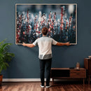 Winter Heather Wall Art Canvas Print, Frosted Floral Nature by MyGreatCanvas | Canvas Wall Art Prints | Photo Prints & Wall Decor