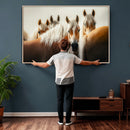 Wild Horse Herd Wall Art Canvas Print, Natural Horse by MyGreatCanvas | Canvas Wall Art Prints | Photo Prints & Wall Decor