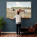 Texas Longhorn Cattle Wall Art Canvas Print: Western Ranch by MyGreatCanvas | Canvas Wall Art Prints | Photo Prints & Wall Decor